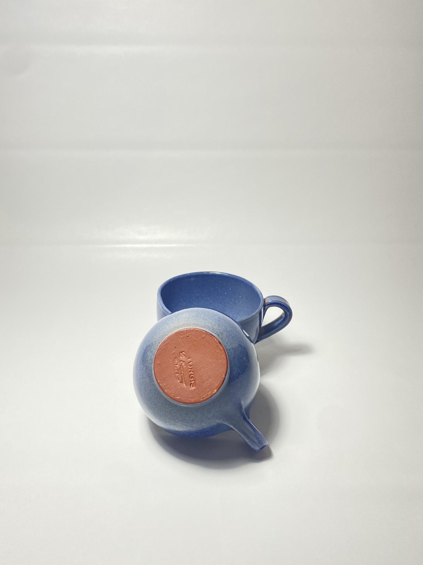 Two small cups of tea set of 2