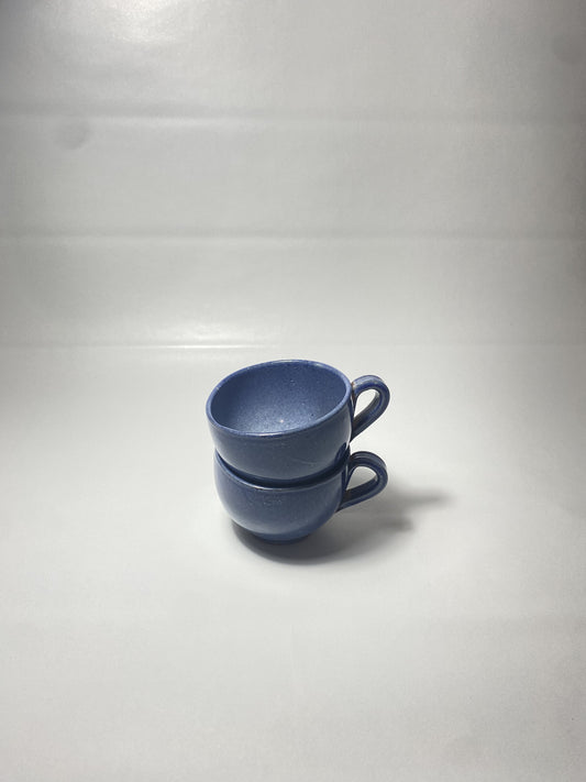 Two small cups of tea set of 2