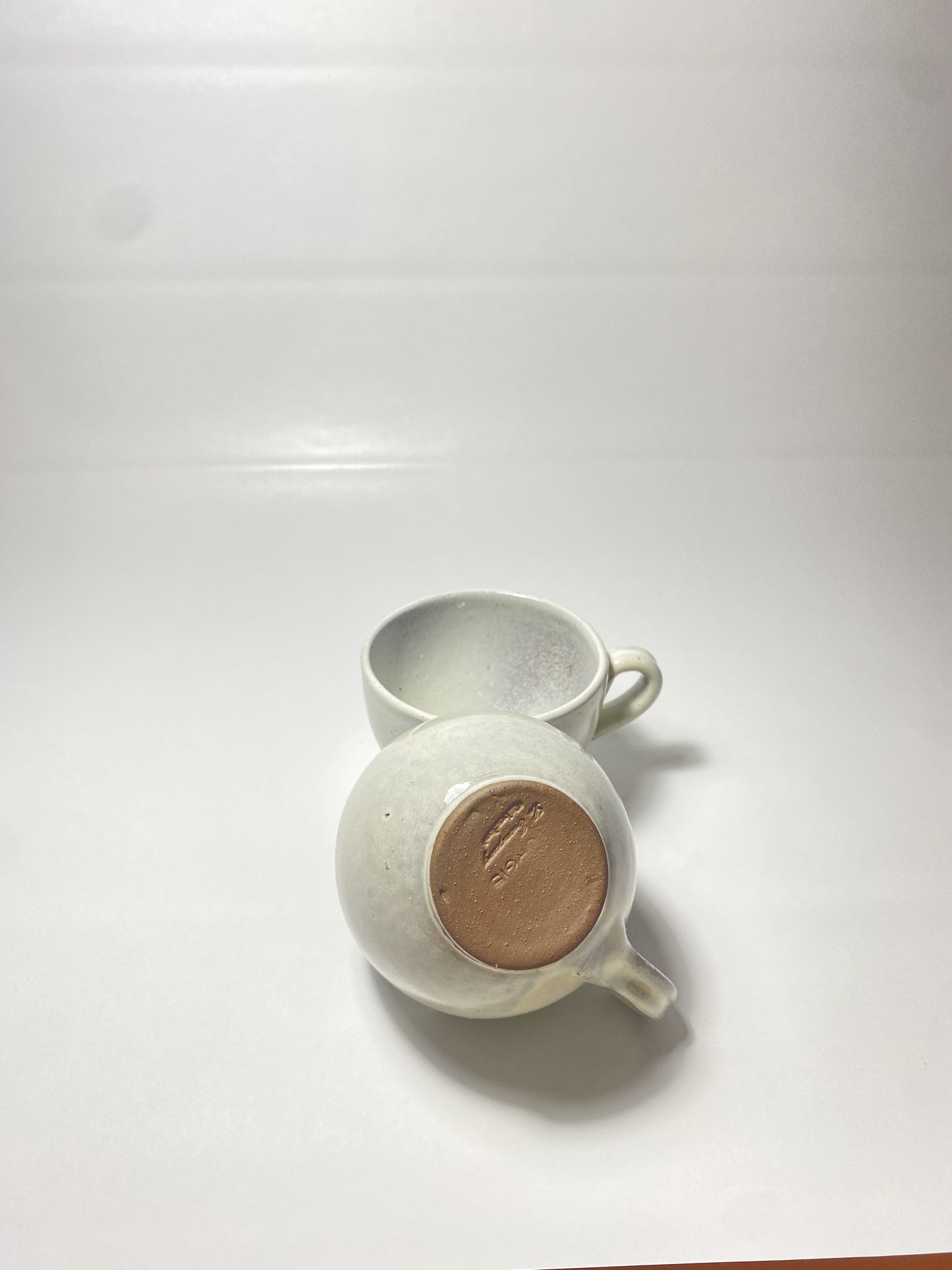 Two small cups of tea set of 2